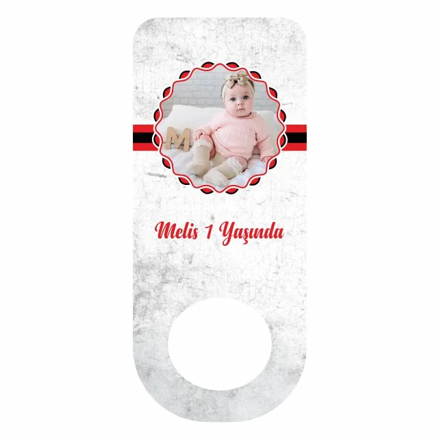 Siyah Beyaz Temalı Dikdörtgen Açacak Magneti